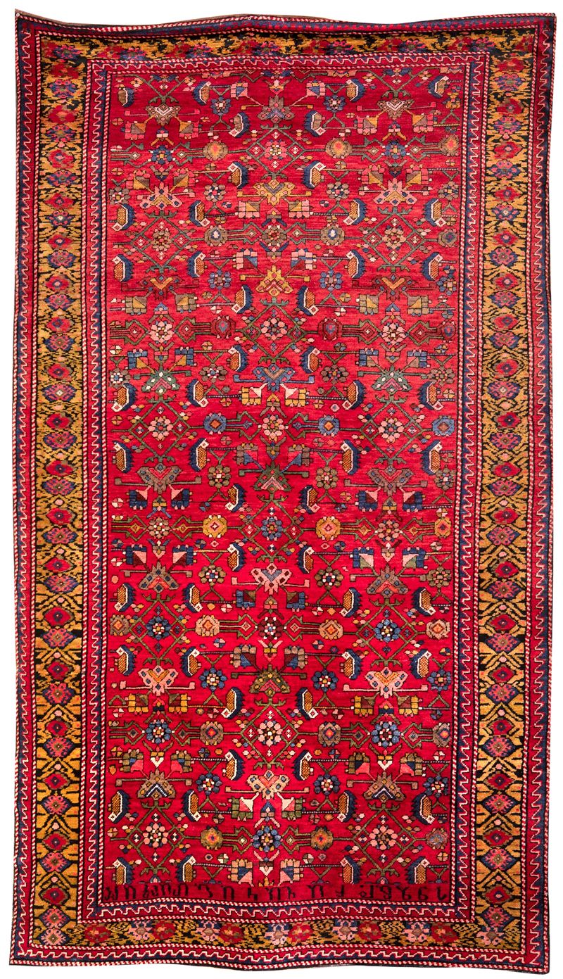 Tappeto Shirvan Fondo Rosso, Datato 1926