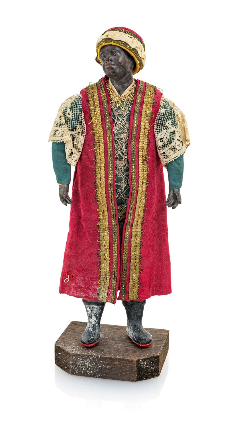 Giovane moro con turbante ed occhi dipinti