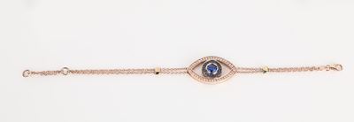 Bracciale in Oro, Brillanti e Zaffiri