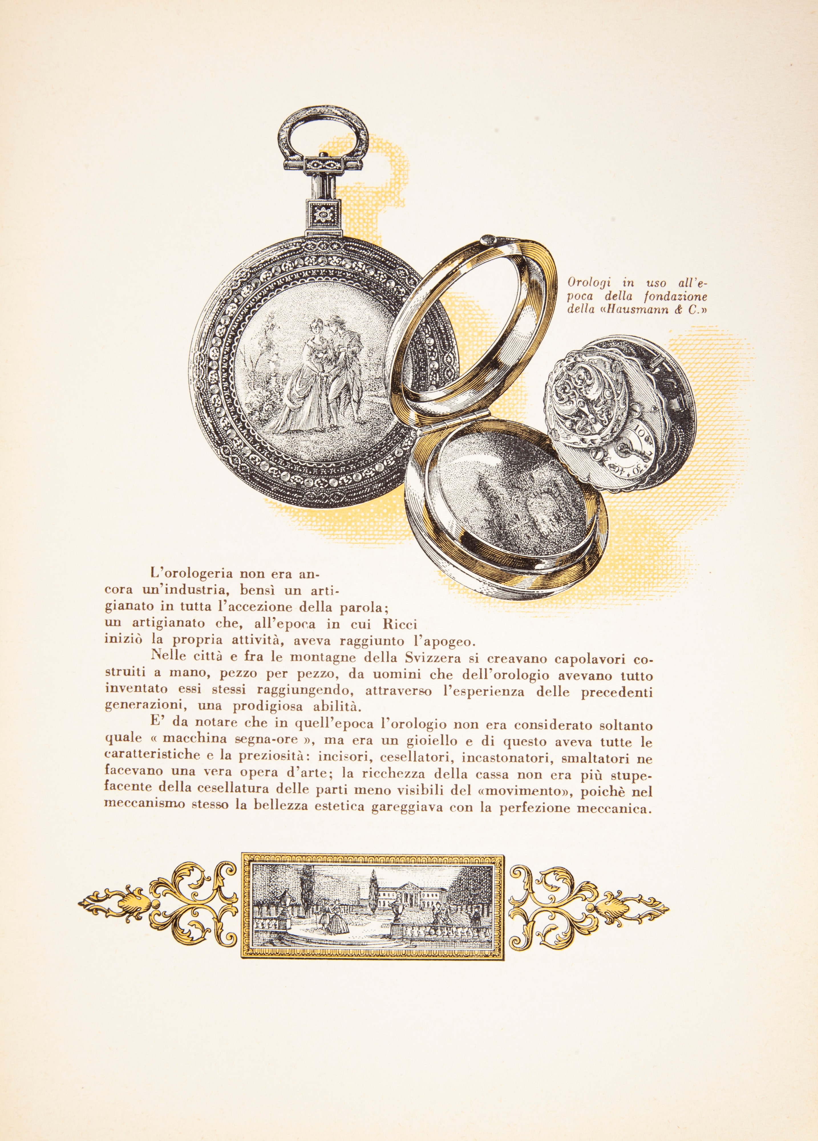 Hausmann & C. - Orologiai da 160 Anni. Opuscolo Celebrativo dei 160 Anni Dell'anniversario della ...