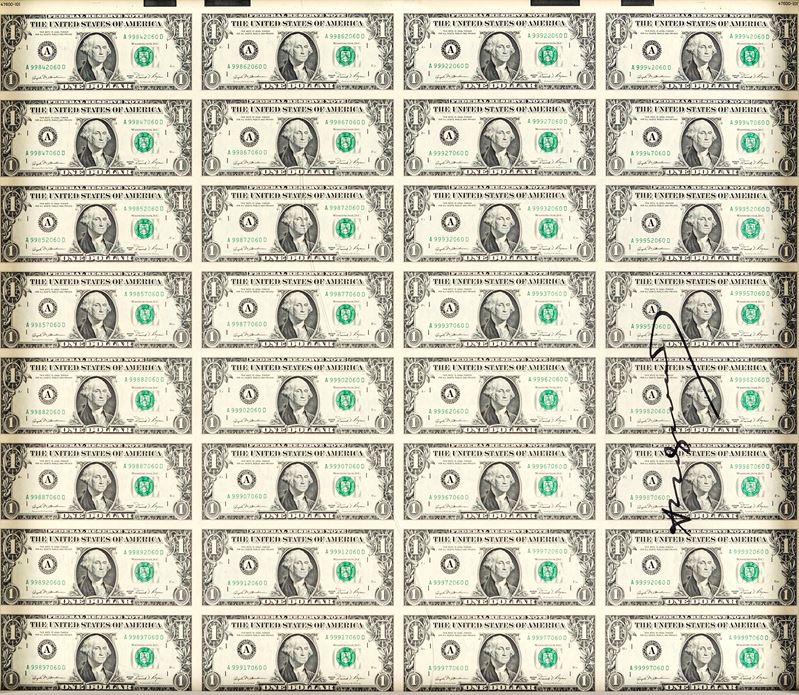Andy Warhol - 32 Times One Dollar Bill