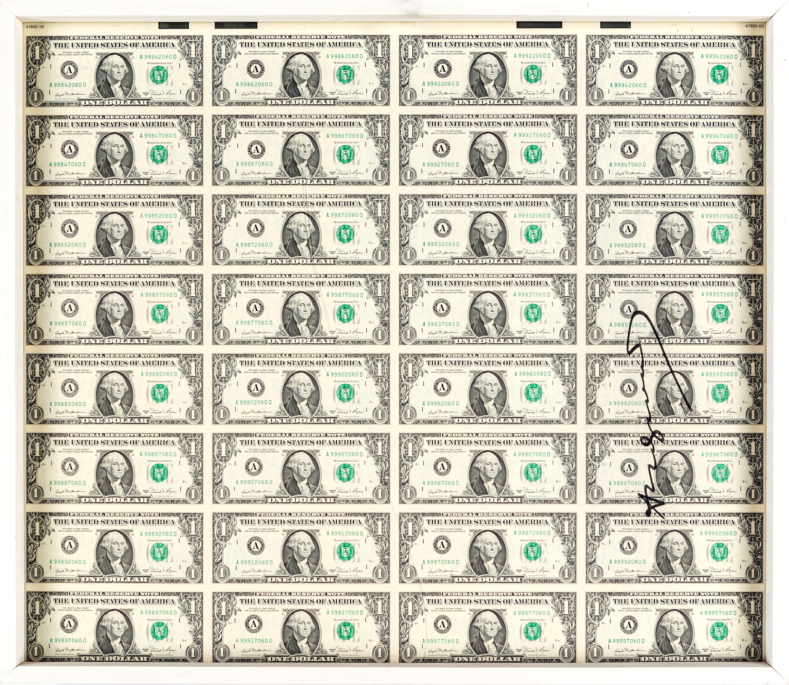 Andy Warhol - 32 Times One Dollar Bill