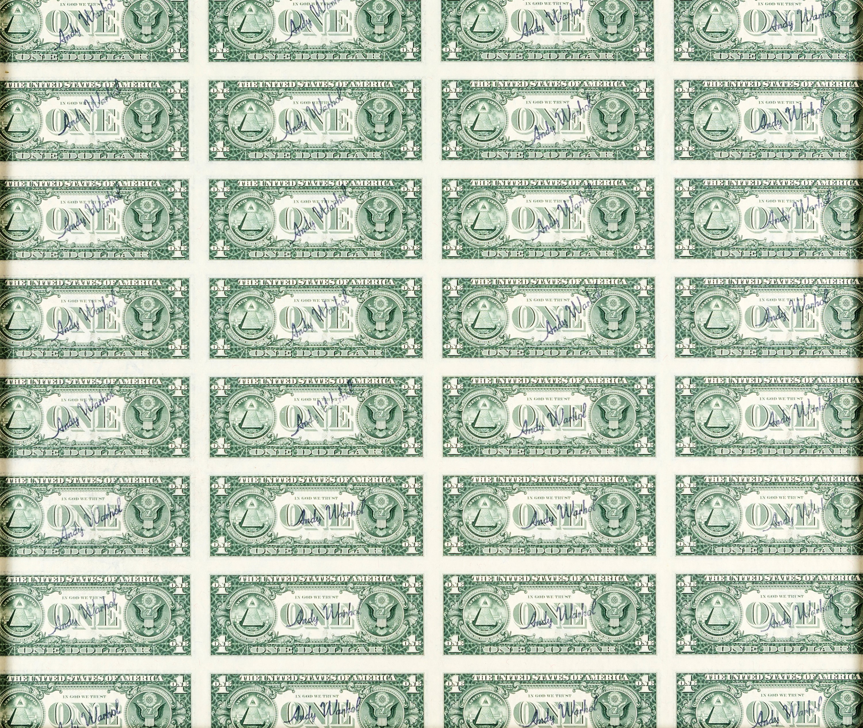Andy Warhol - 32 Times One Dollar Bill