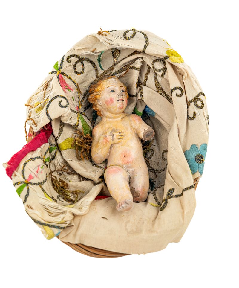 Angioletto in terracotta policroma