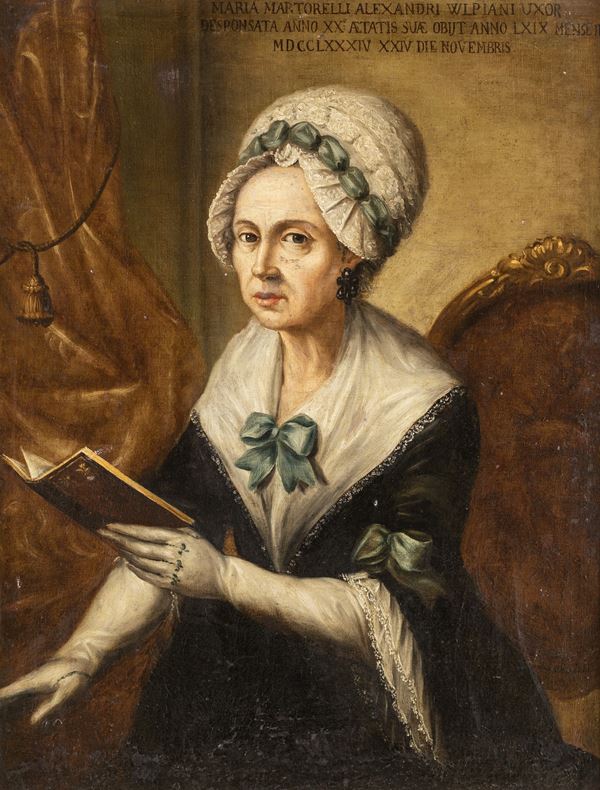 Pittore del XVIII secolo - Ritratto di nobildonna