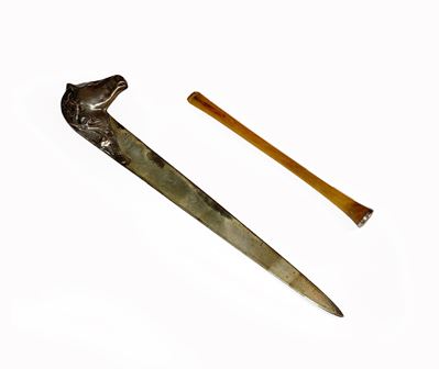Tagliacarte in Argento 800/000 con Testa di Cavallo