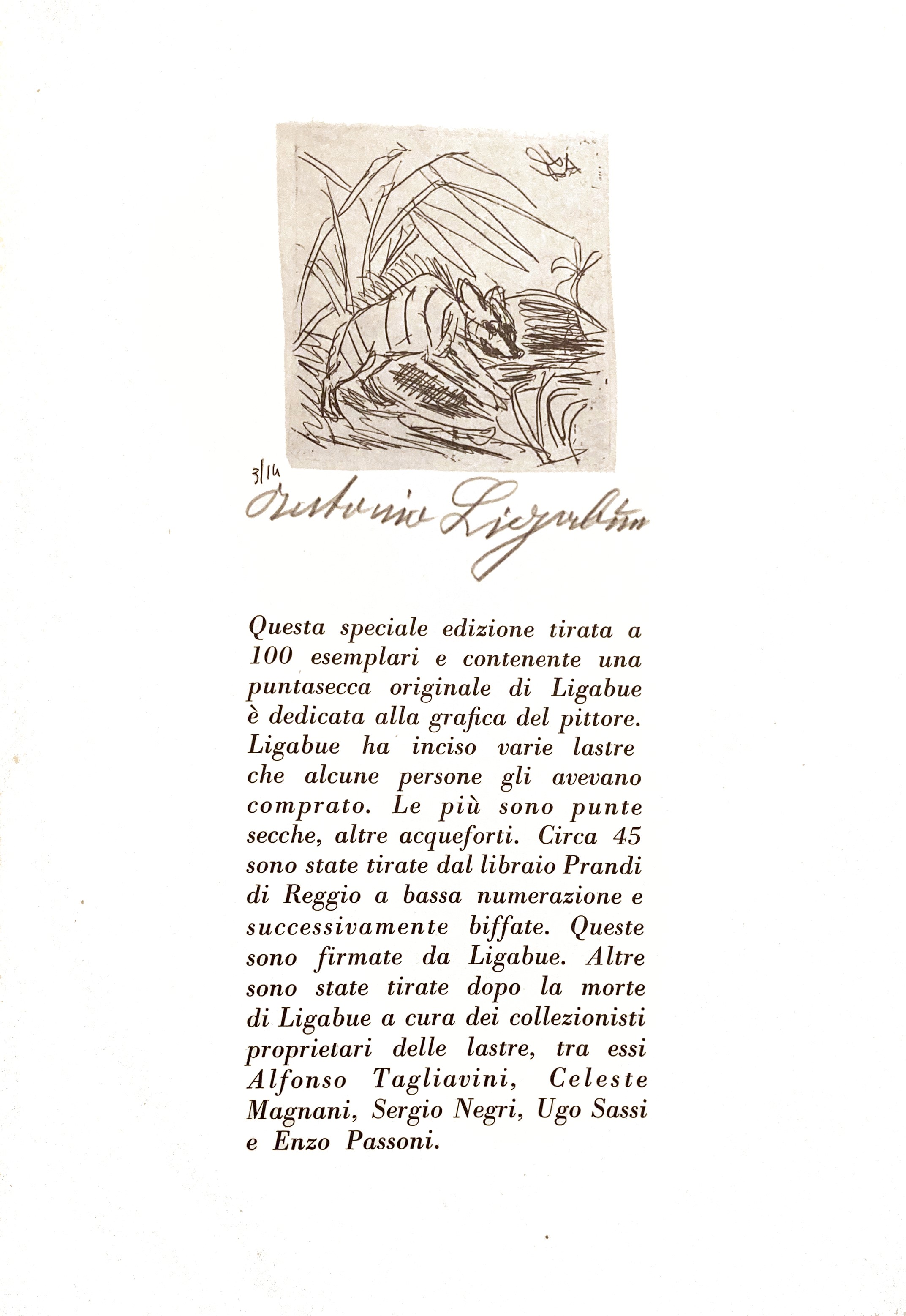 Ligabue Testo di Cesare Zavattini. Saggio di Mario De Micheli.
