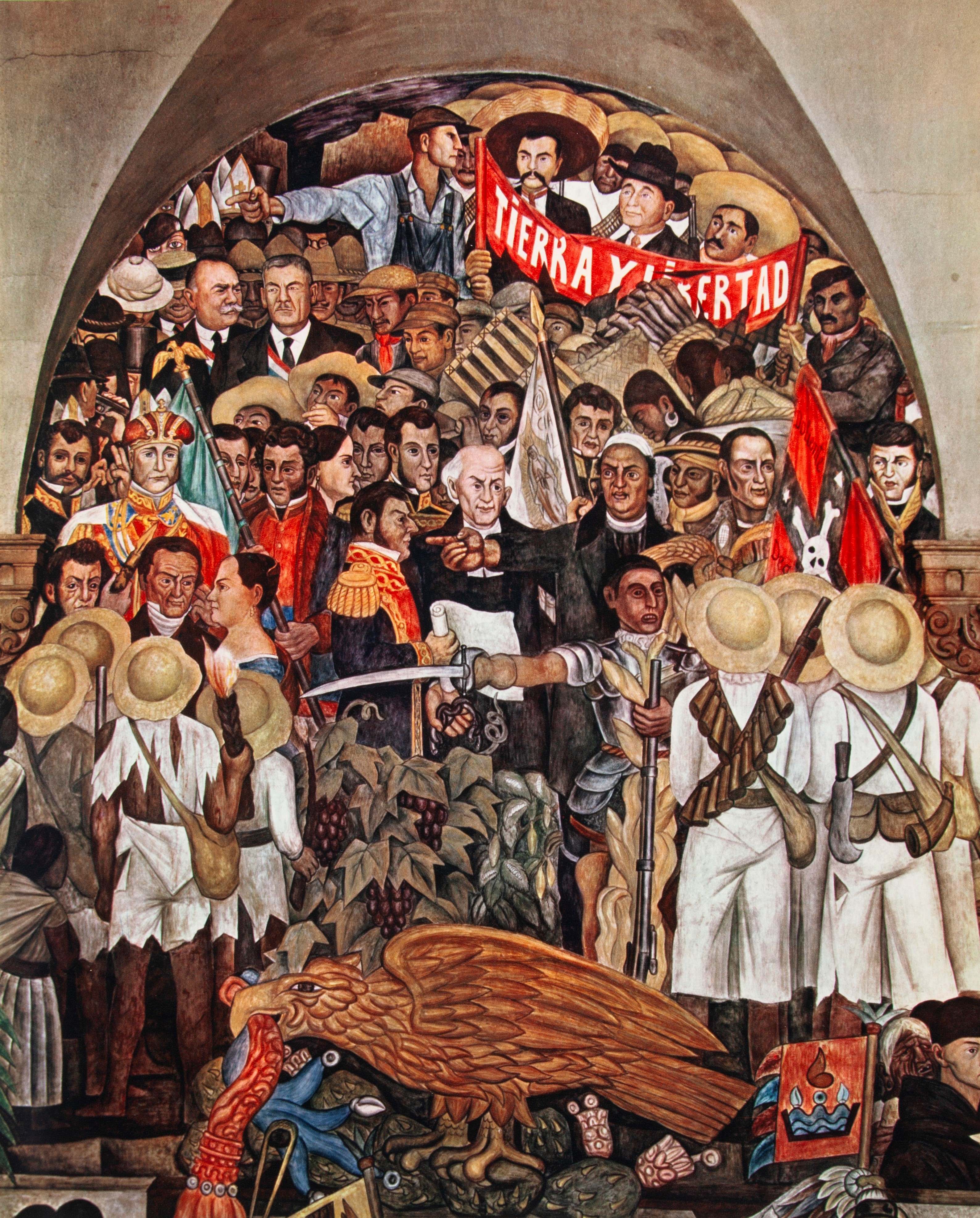 Mural Painting Of The Mexican Revolution 1921-1960
