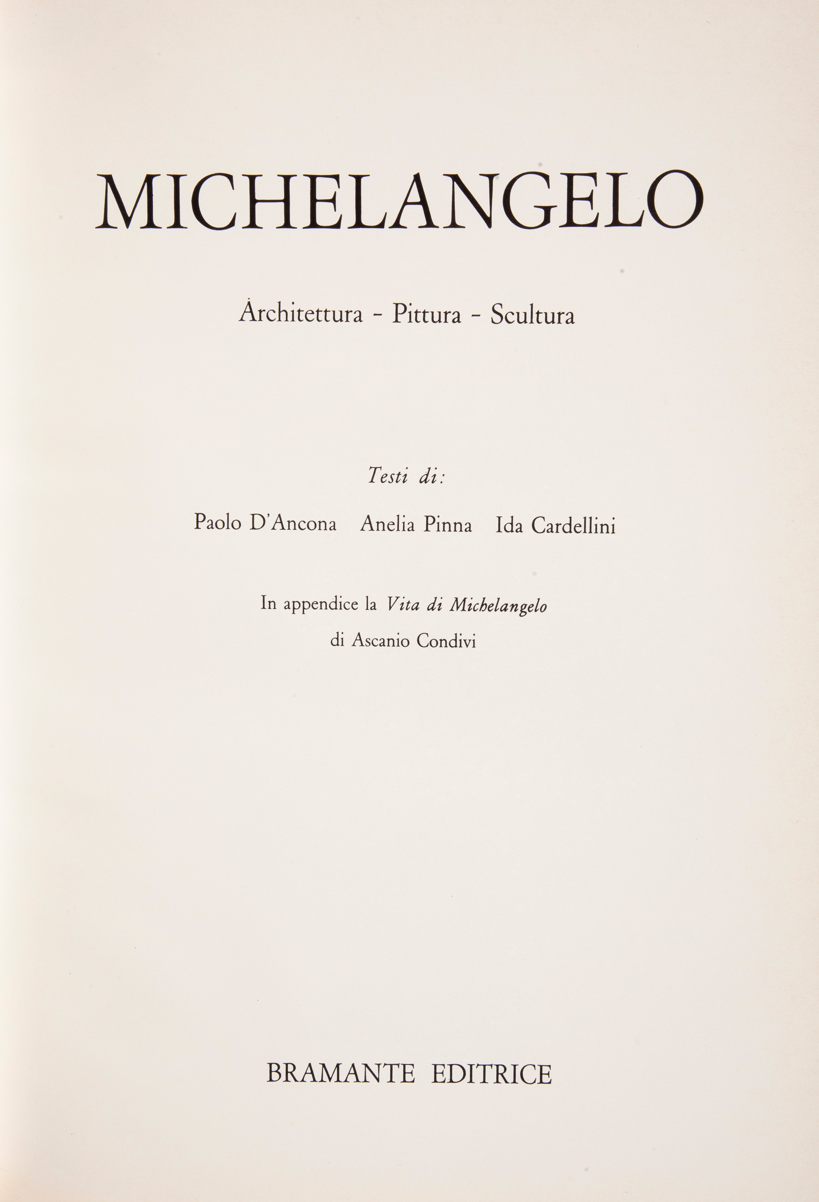 Mario Salmi / Carlo De Tolnay / Paola Barocchi - Disegni di Michelangelo. 103 Disegni in Facsimil...
