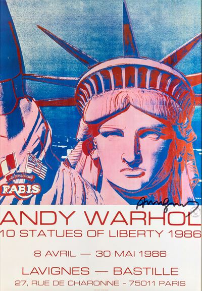 Andy Warhol - 10 Statues Of Liberty