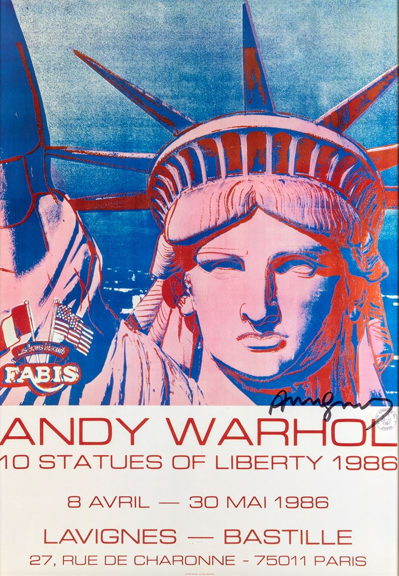 Andy Warhol - 10 Statues Of Liberty
