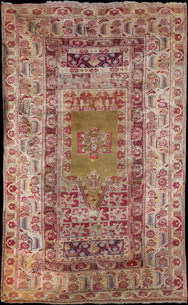 Grande tappeto da preghiera turco