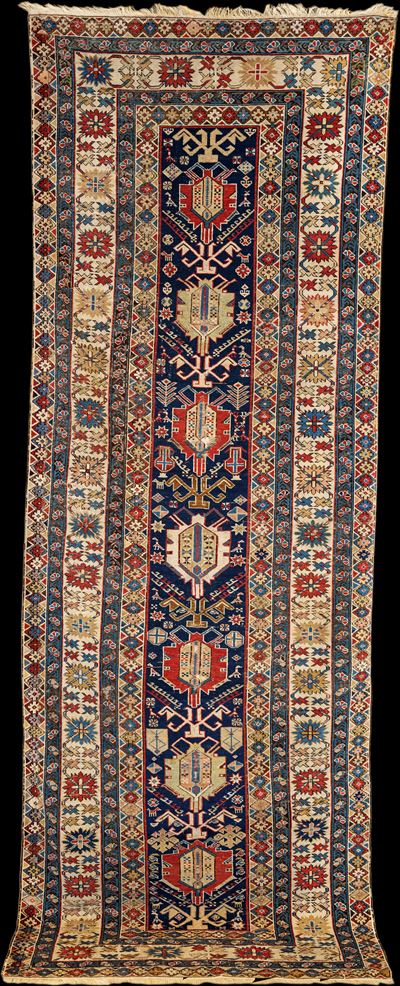 Corsia Caucasica Shirvan Fondo Blu