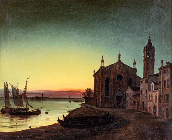 Luigi Querena - Il tramonto a Santa Marta