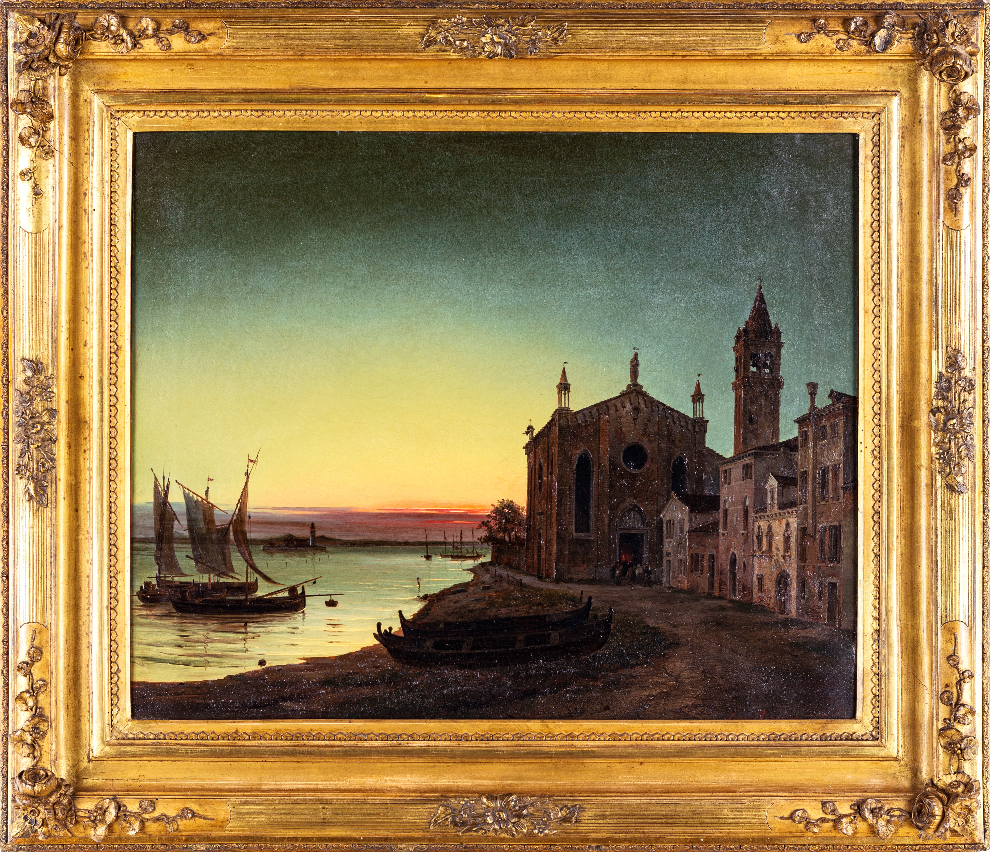 Luigi Querena - Il Tramonto a Santa Marta