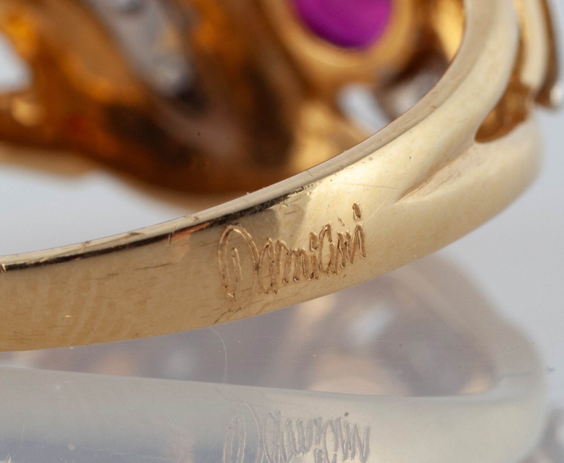 Damiani, Anello in Oro, Rubino e Brillanti
