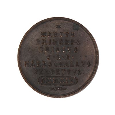 Medaglia in bronzo della Sede Vacante (1914), Maresciallo del Conclave Mario Chigi