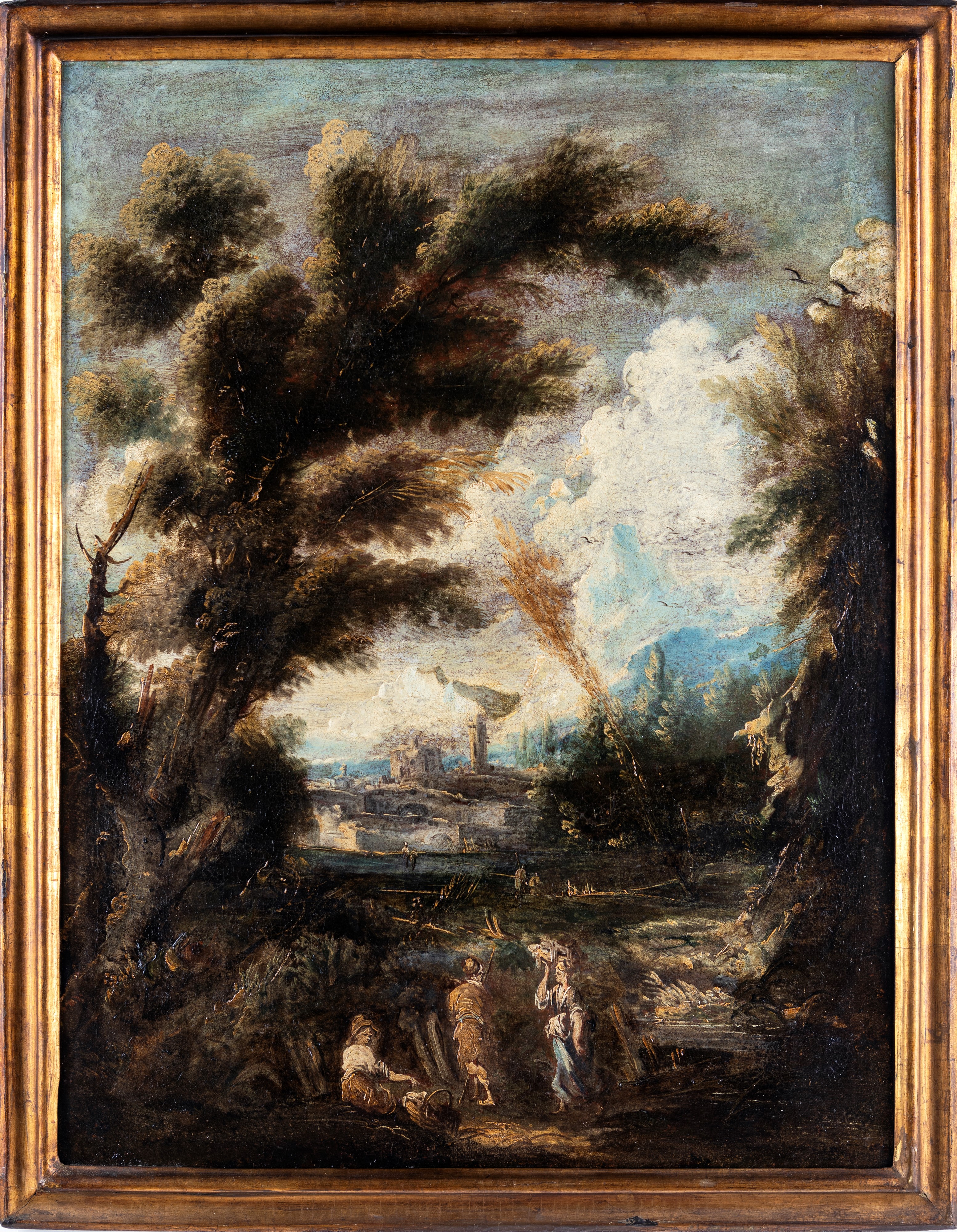 Antonio Francesco Peruzzini - Paesaggio con Figure