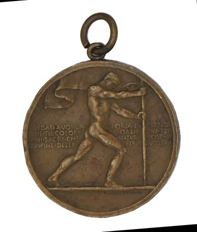 Giuseppe Romagnoli - Medaglia in Bronzo in Memoria della Grande Vittoria IV Novembre 1918 Regno D...