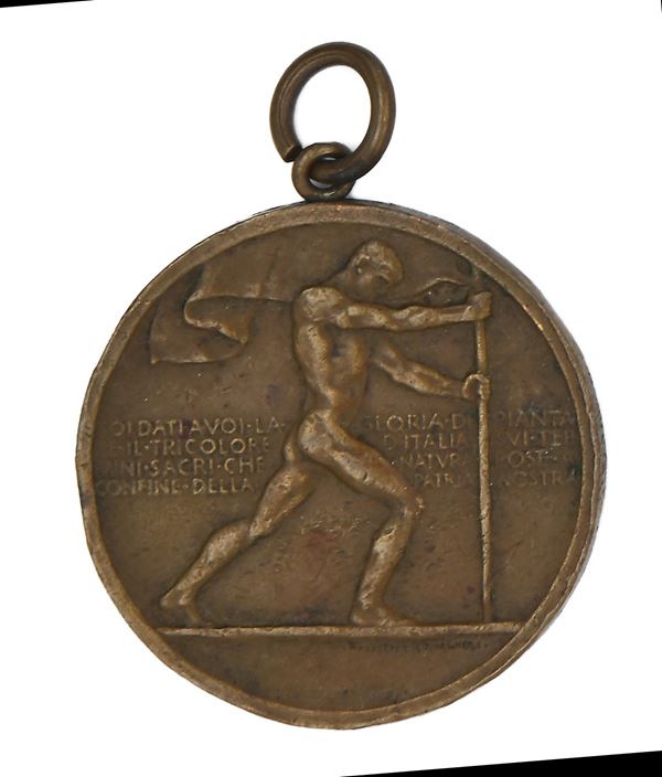 Giuseppe  Romagnoli : Giuseppe Romagnoli - Medaglia in bronzo In memoria della Grande Vittoria IV Novembre 1918 Regno d'Italia Vittorio Emanuele III  - Asta Numismatica - Casa d'Aste Arcadia