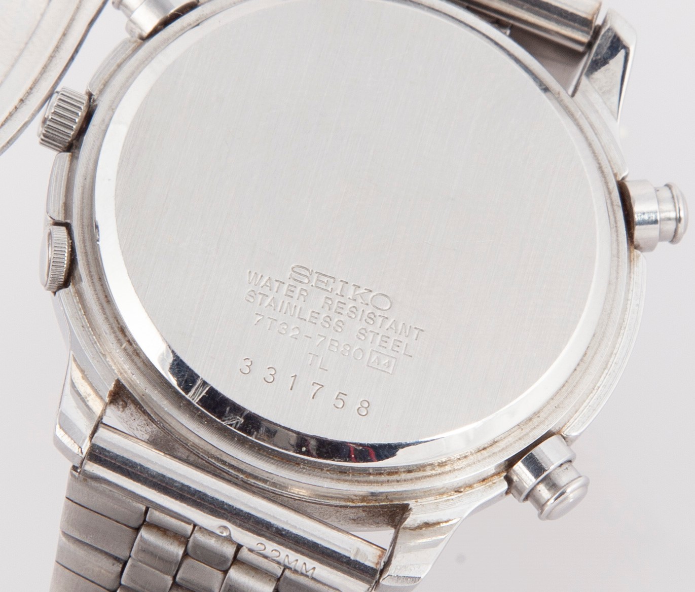 Seiko Quartz Chronograph 7T32-7B80 - Orologio cronografo da polso al quarzo da uomo con sveglia e...