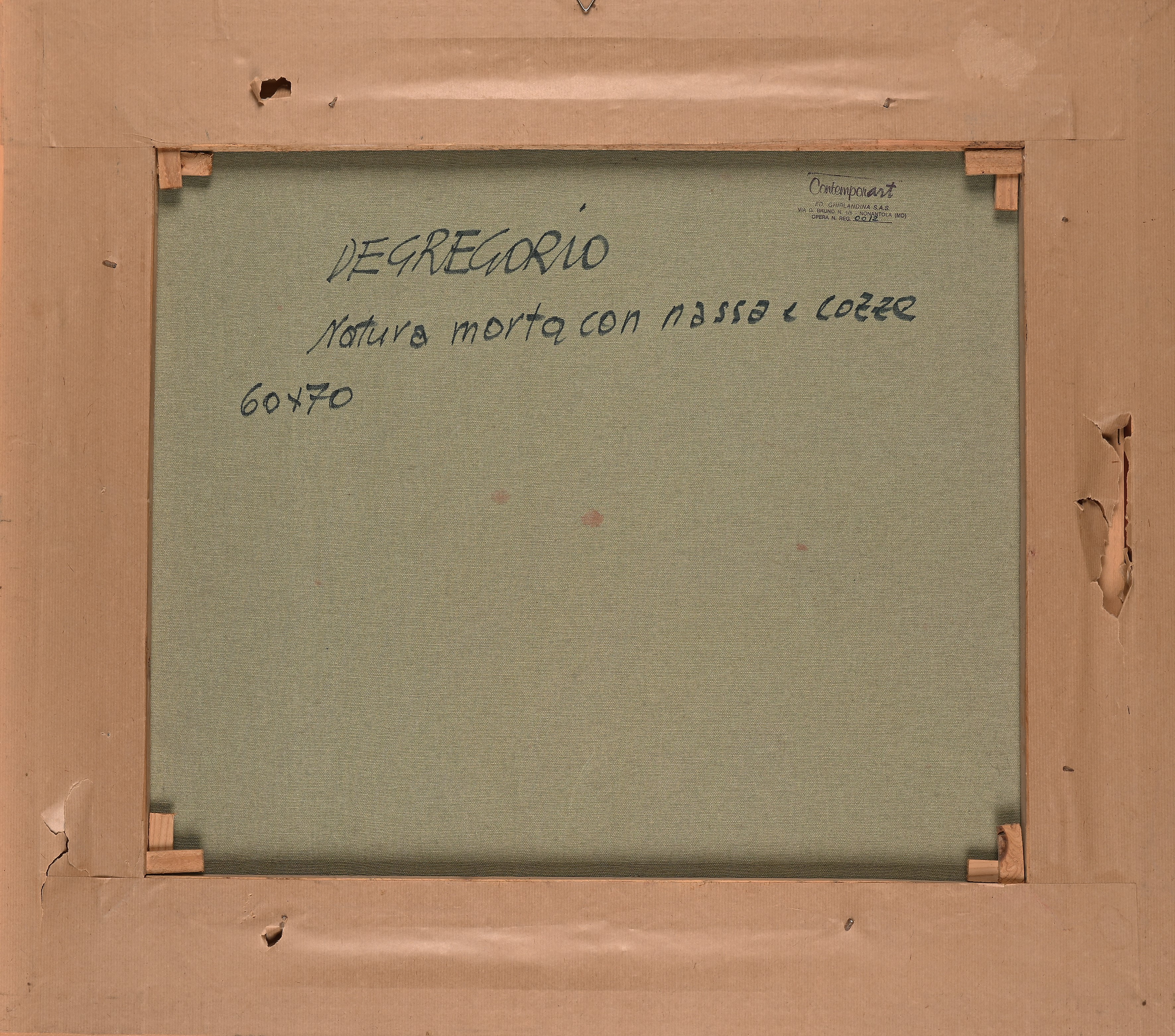 Giuseppe De Gregorio - Natura Morta con Nassa e Cozze
