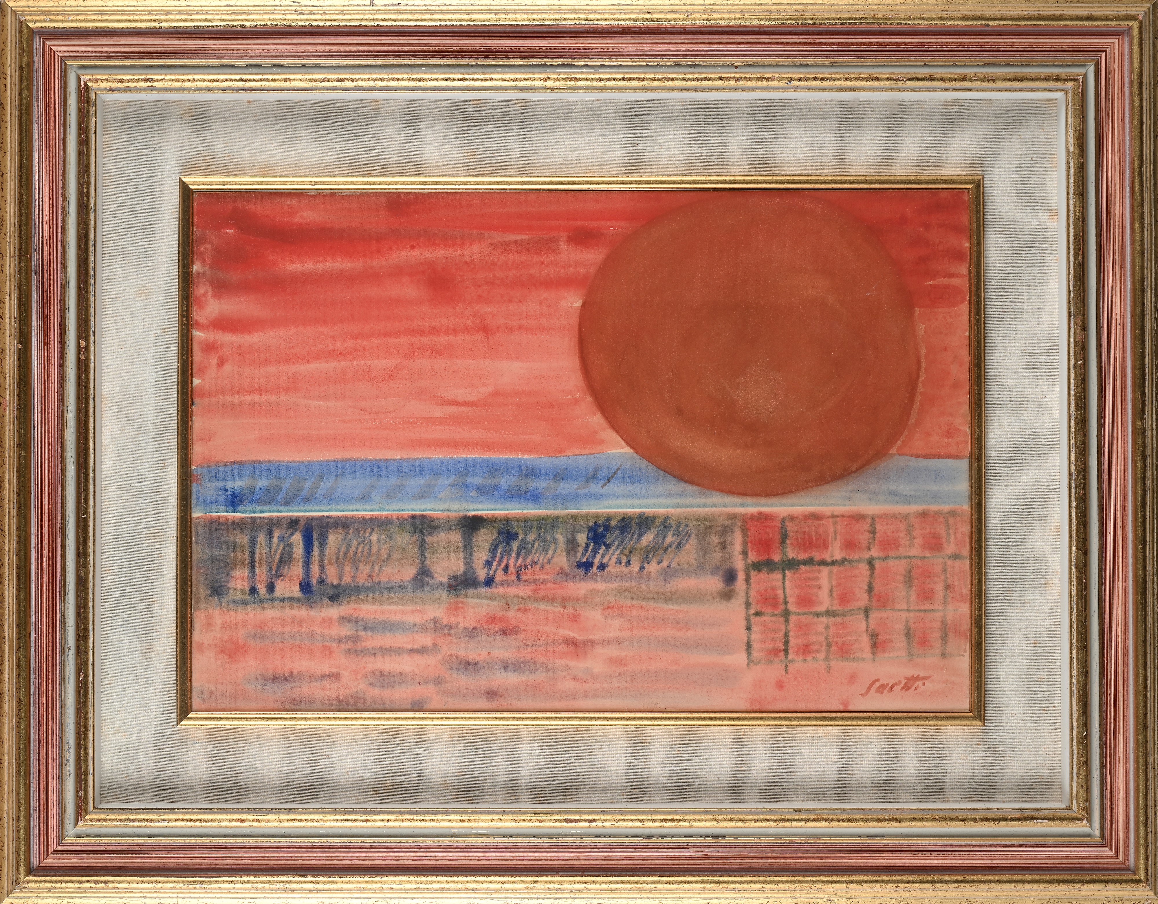 Bruno Saetti - Sole Rosso
