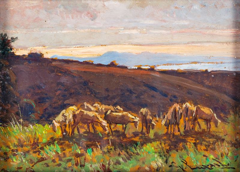 Paesaggio con gregge