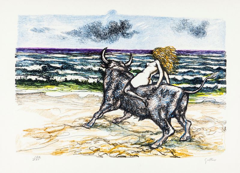 Renato Guttuso - Toro dalla Serie lo Zodiaco
