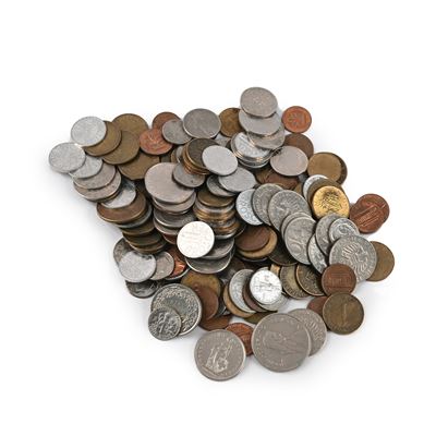 Lotto di Monete di Metallo Vile