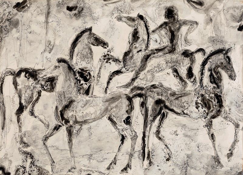 Pittore del XX Secolo - Cavalli