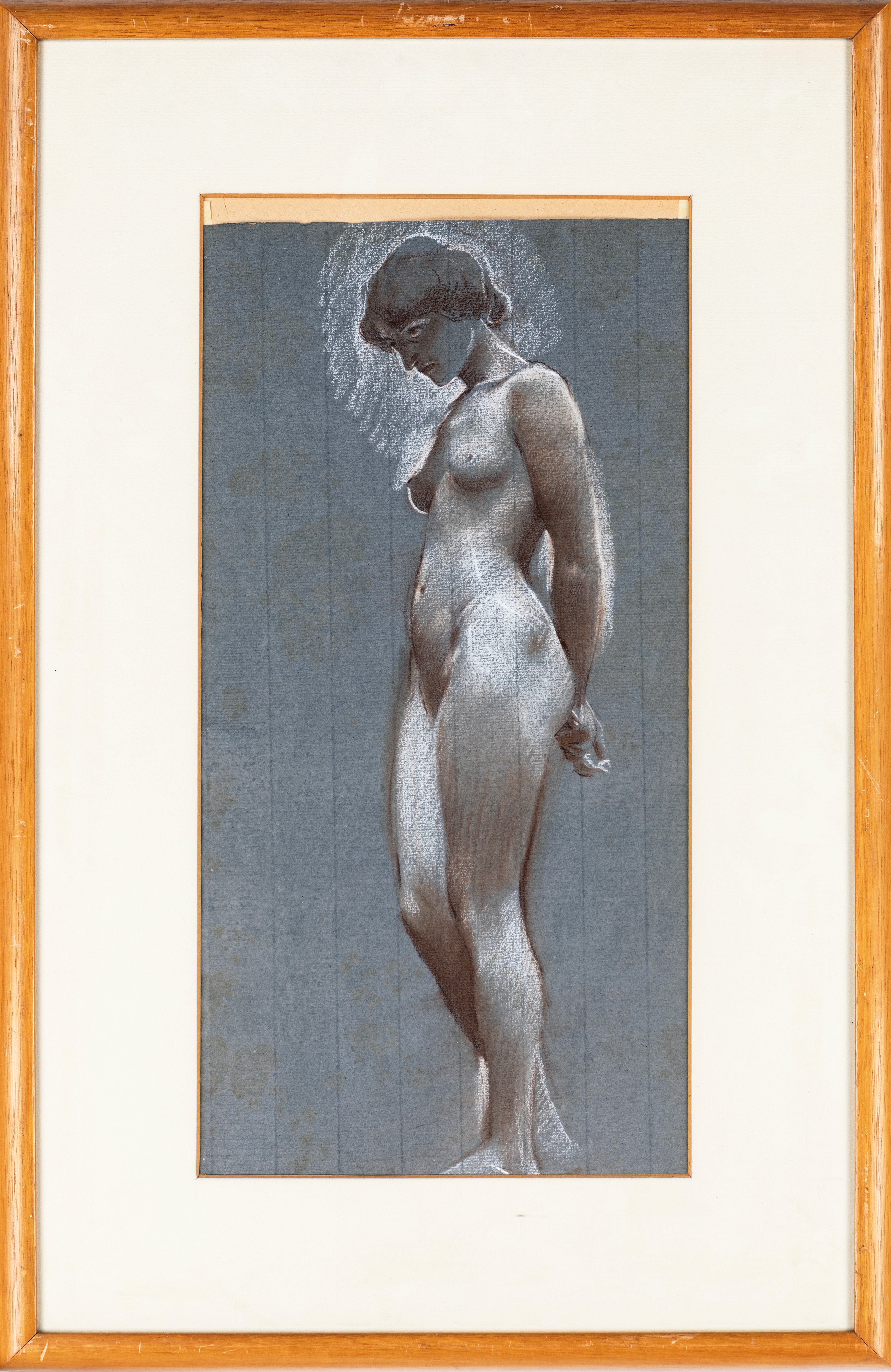 Adolf Hirémy-hirschl - Studio per la figura femminile (la Dea Roma) del pannello centrale del pol...