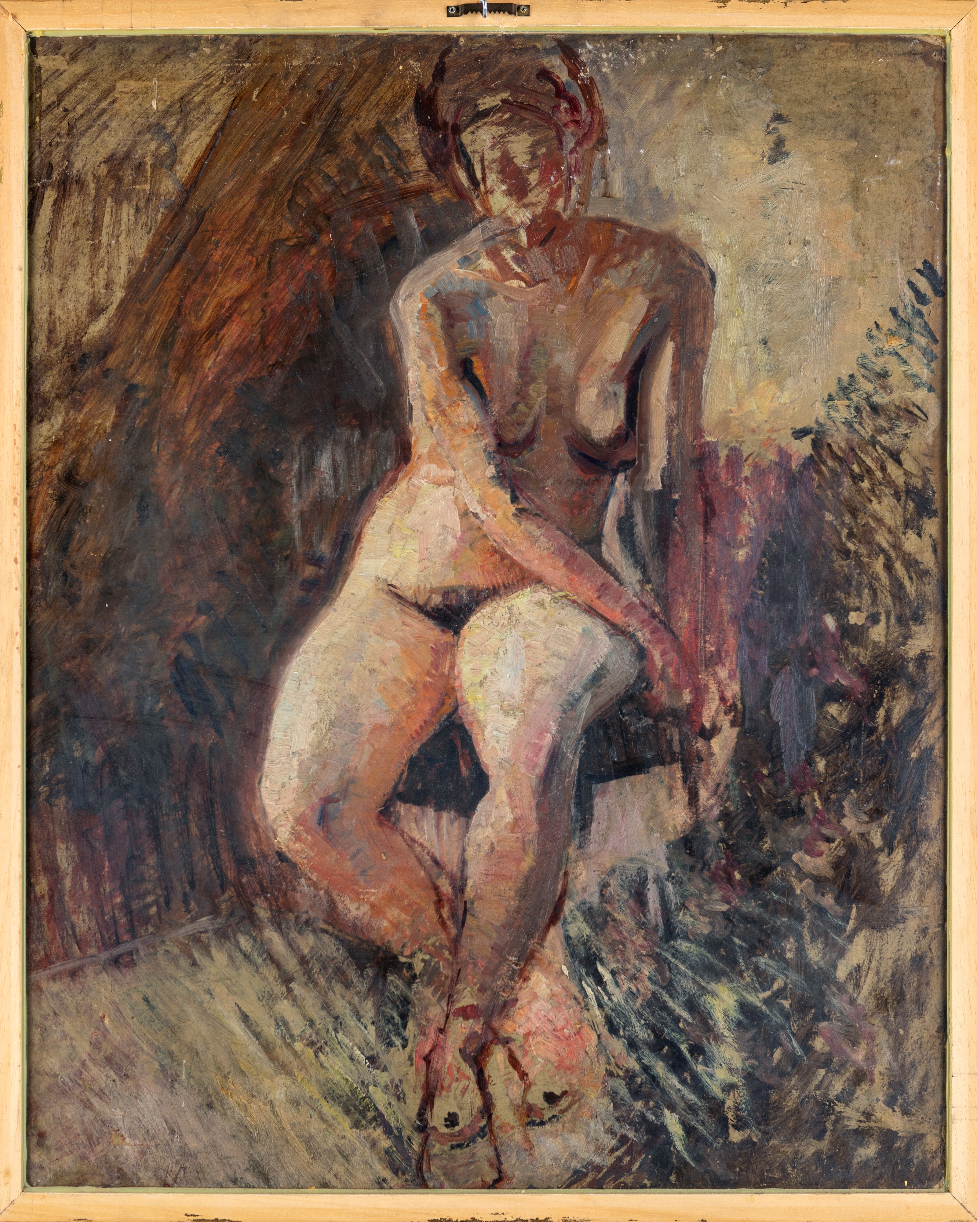 Pierre Munier-jolain - Nudo Femminile Stante (recto); Nodo Femminile Seduto (verso)
