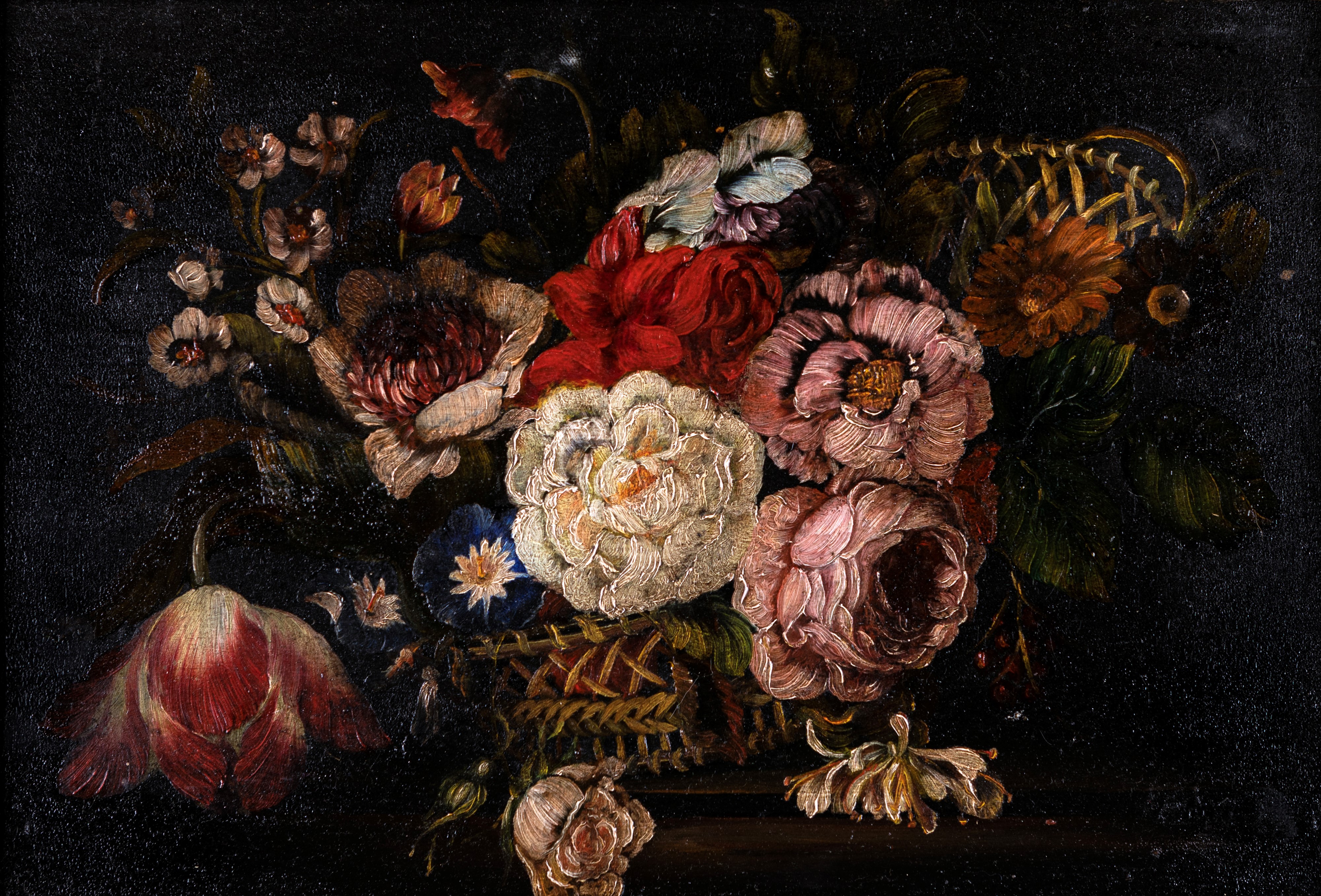 Anonimo del XX Secolo - Due Nature Morte di Fiori