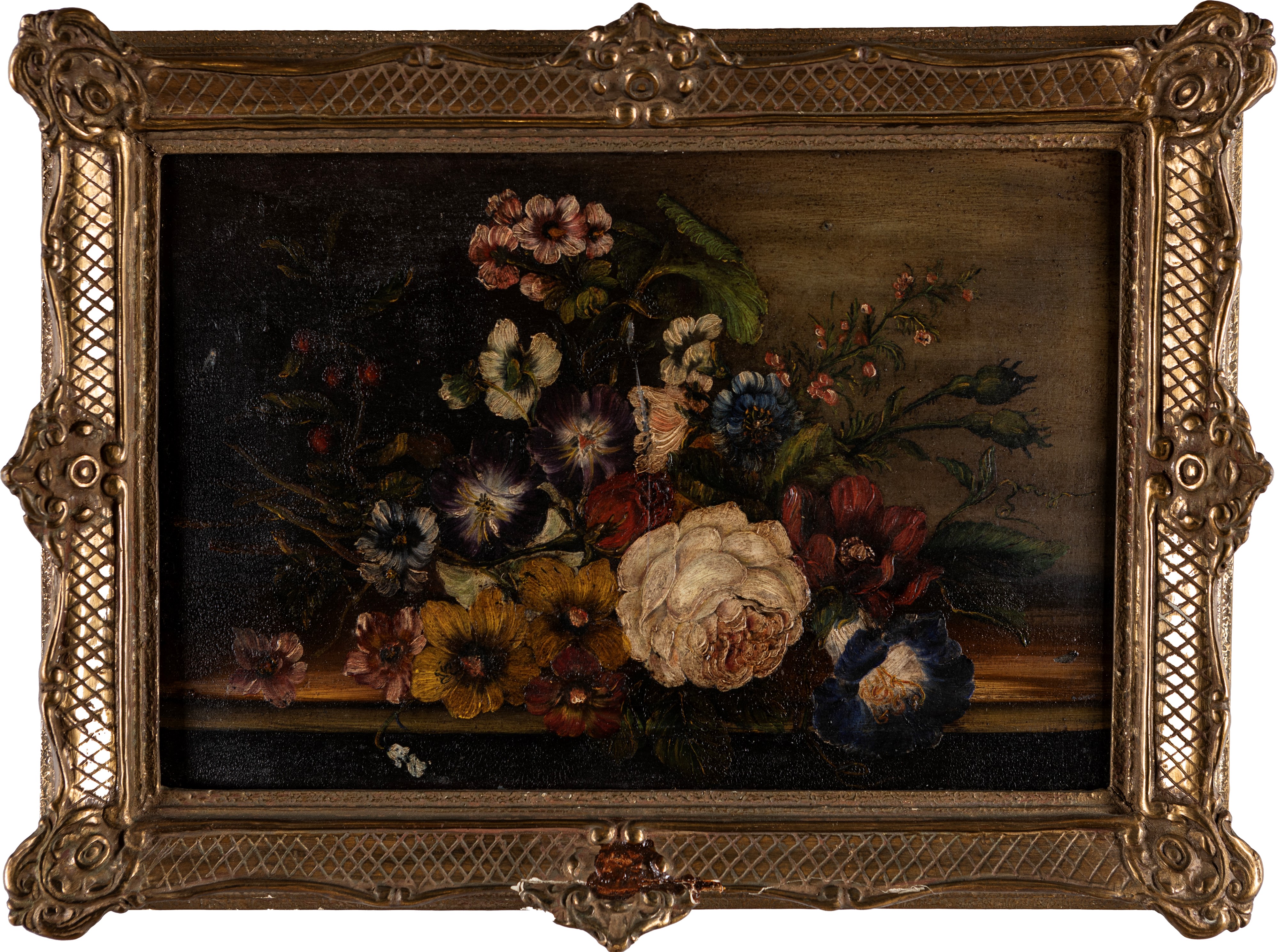 Anonimo del XX Secolo - Due Nature Morte di Fiori