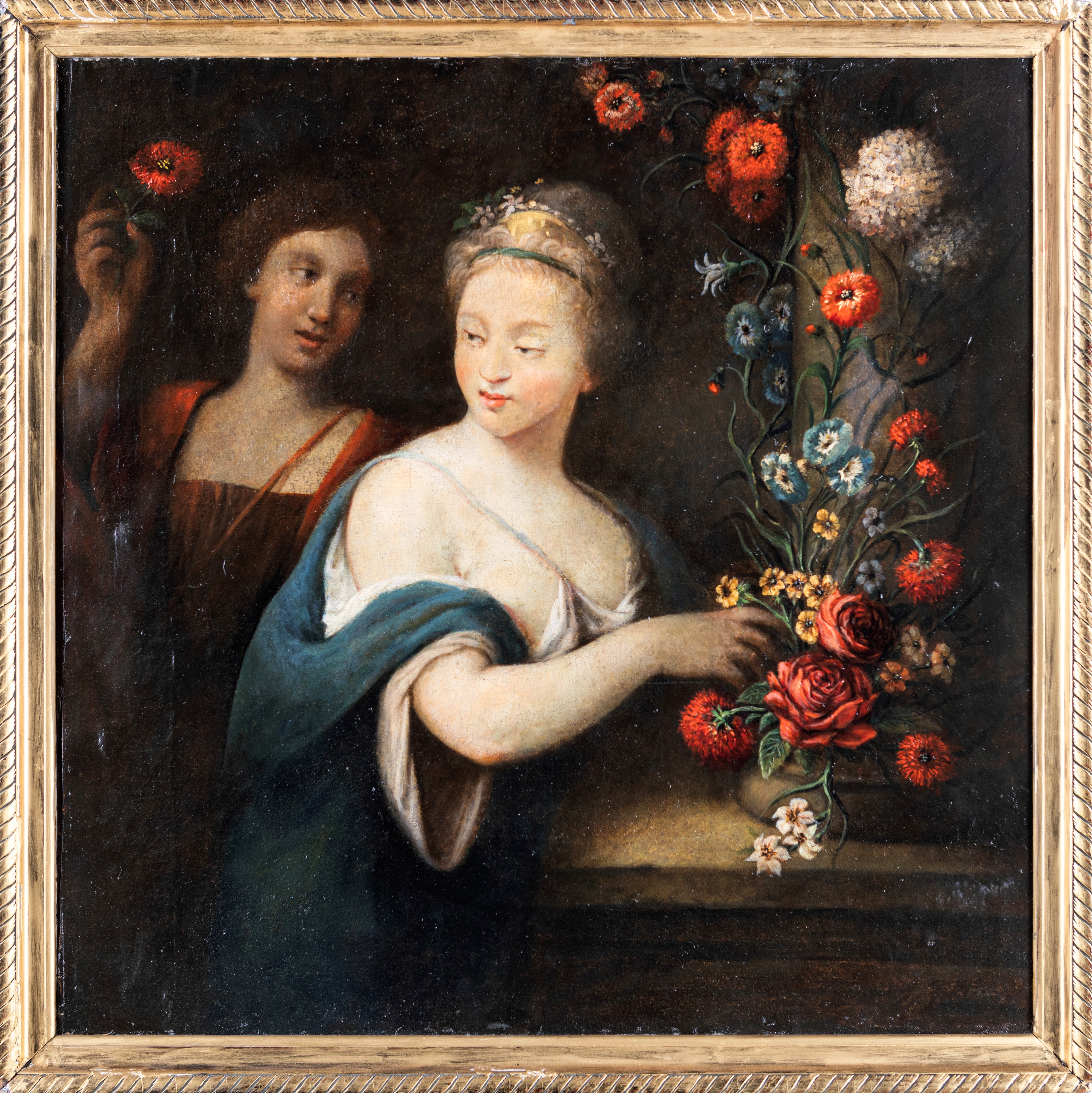 Scuola Francese del XVIII Secolo - Allegoria Dell'olfatto
