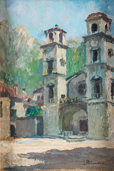 Scorcio di Borgo con Chiesa