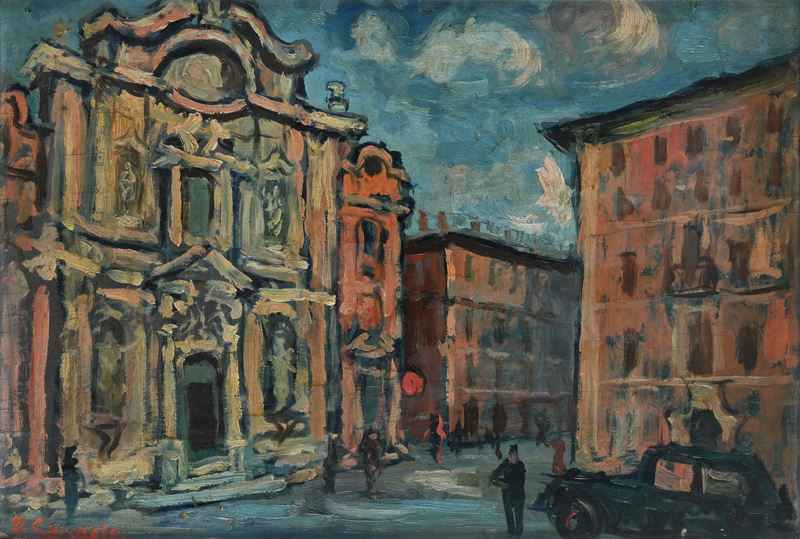 Achille Sdruscia - Veduta di Roma