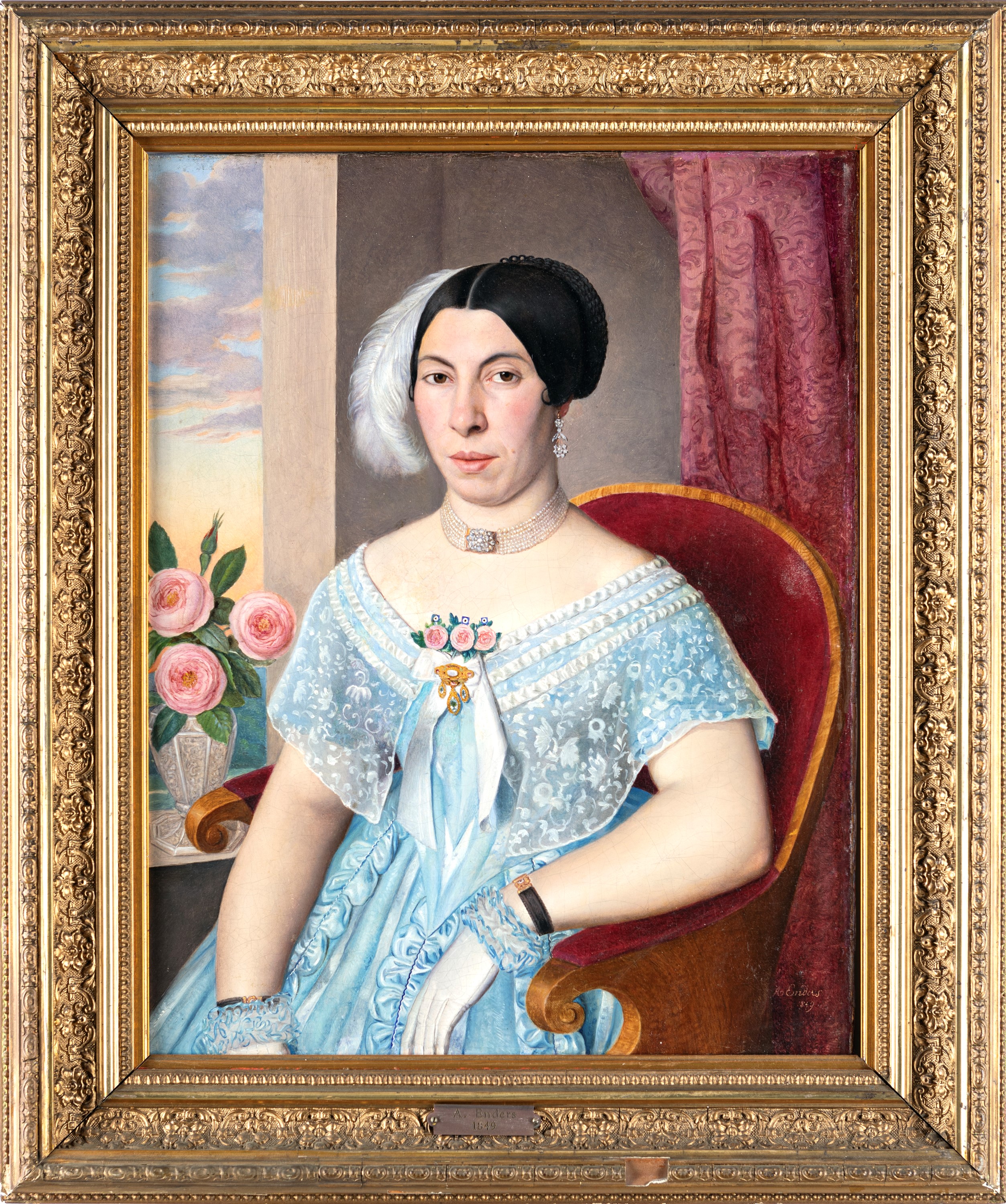 Anton Enders - Ritratto di Marie Josepha Schlimenk