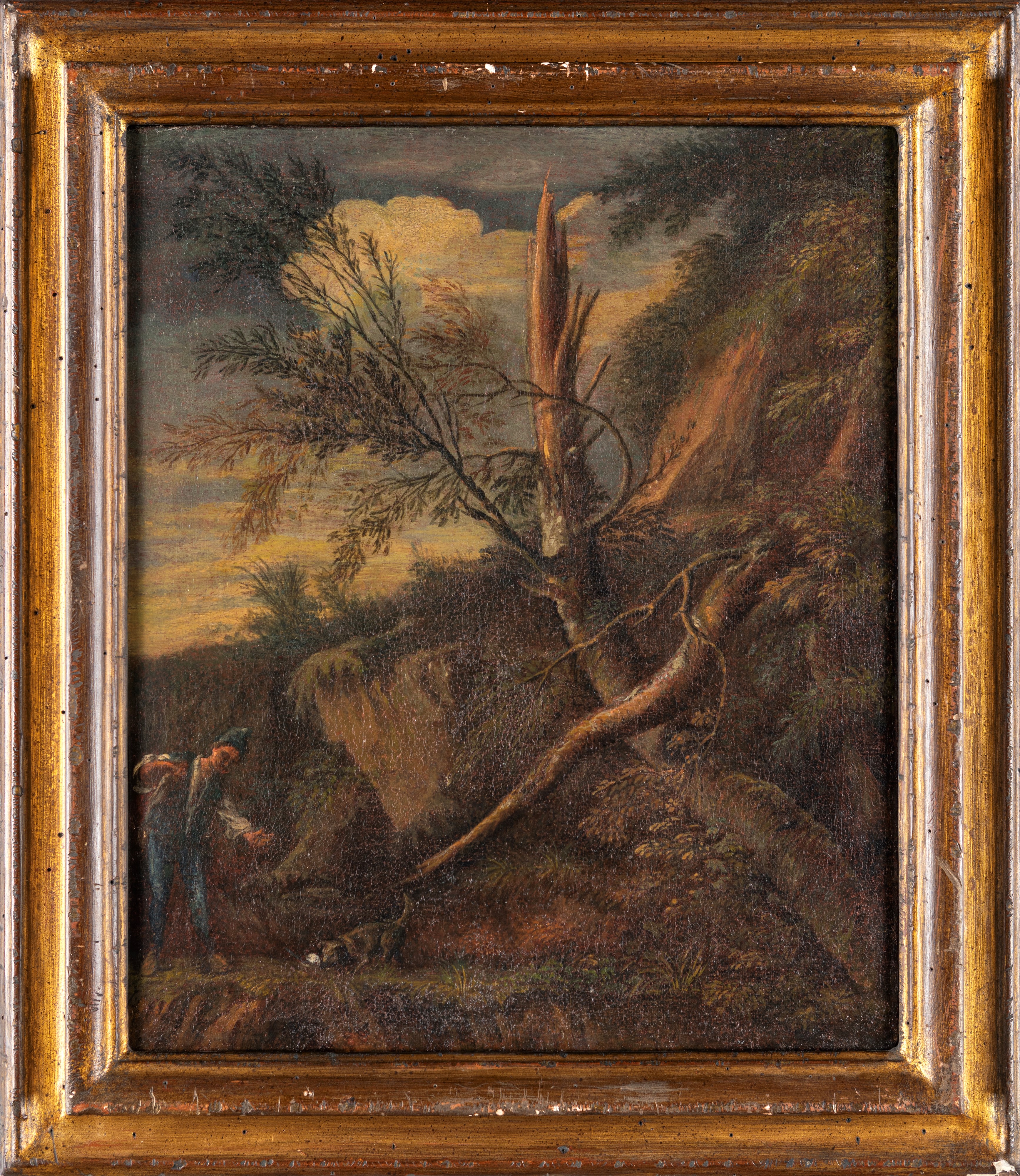Pittore Bambocciante del XVII Secolo - Paesaggio