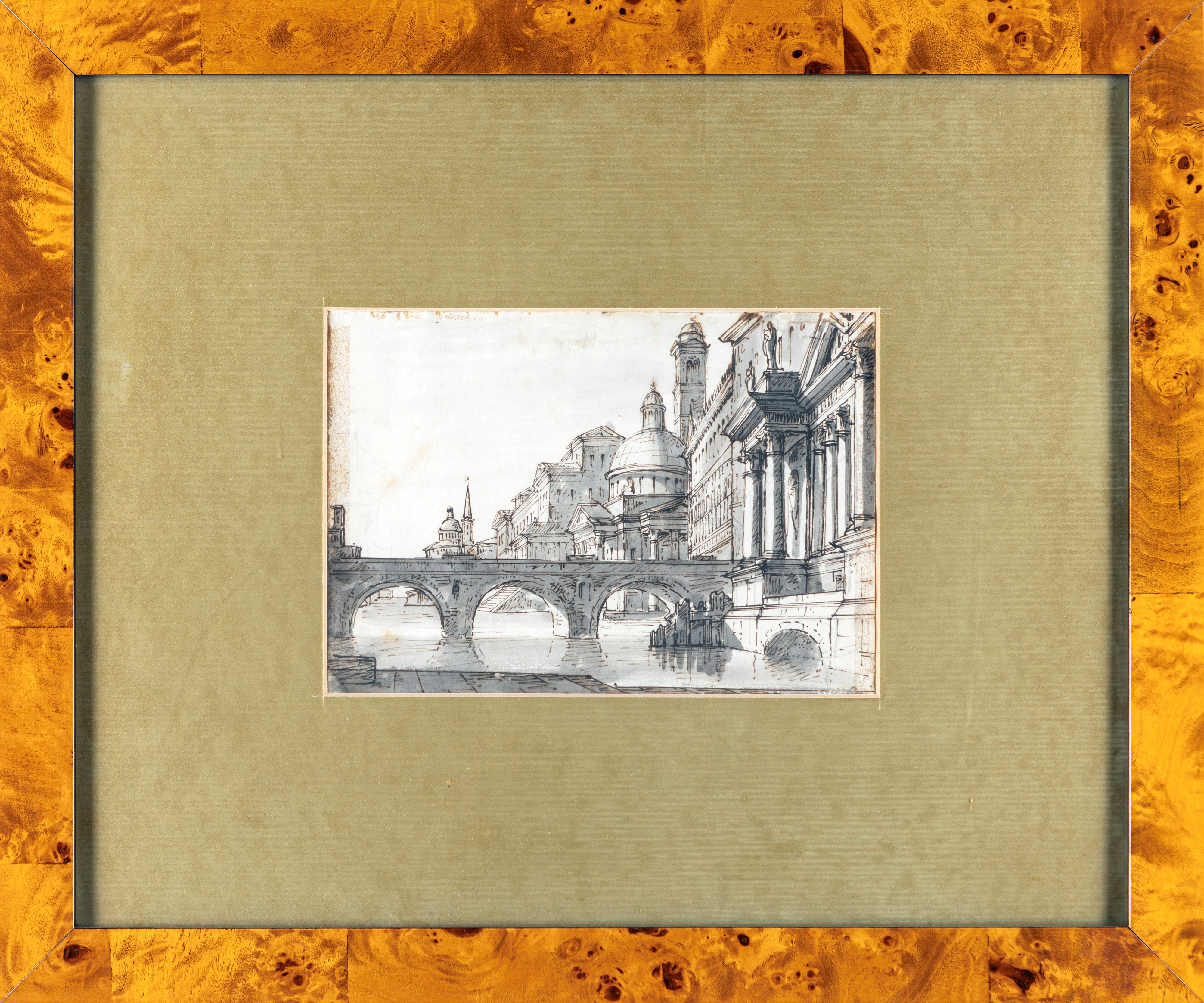Scuola Veneta del XVIII Secolo - Capriccio Architettonico