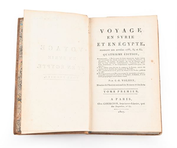 Constantin-François de Chasseboeuf, Comte de Volney - Voyage en Syrie et en Egypte. Quatrieme edition (2 VOLUMI)