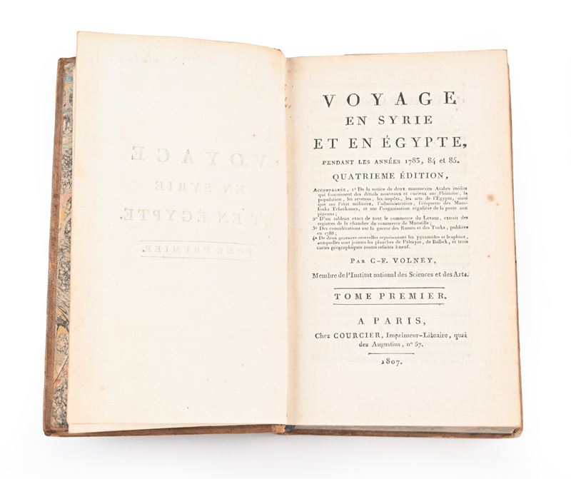 Constantin-François de Chasseboeuf, Comte de Volney - Voyage en Syrie et en Egypte. Quatrieme edi...