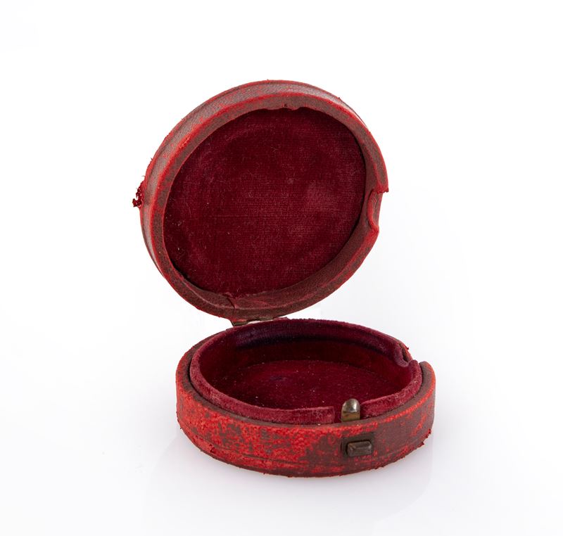 Scatola Porta Orologio in Legno Rivestita di Pelle