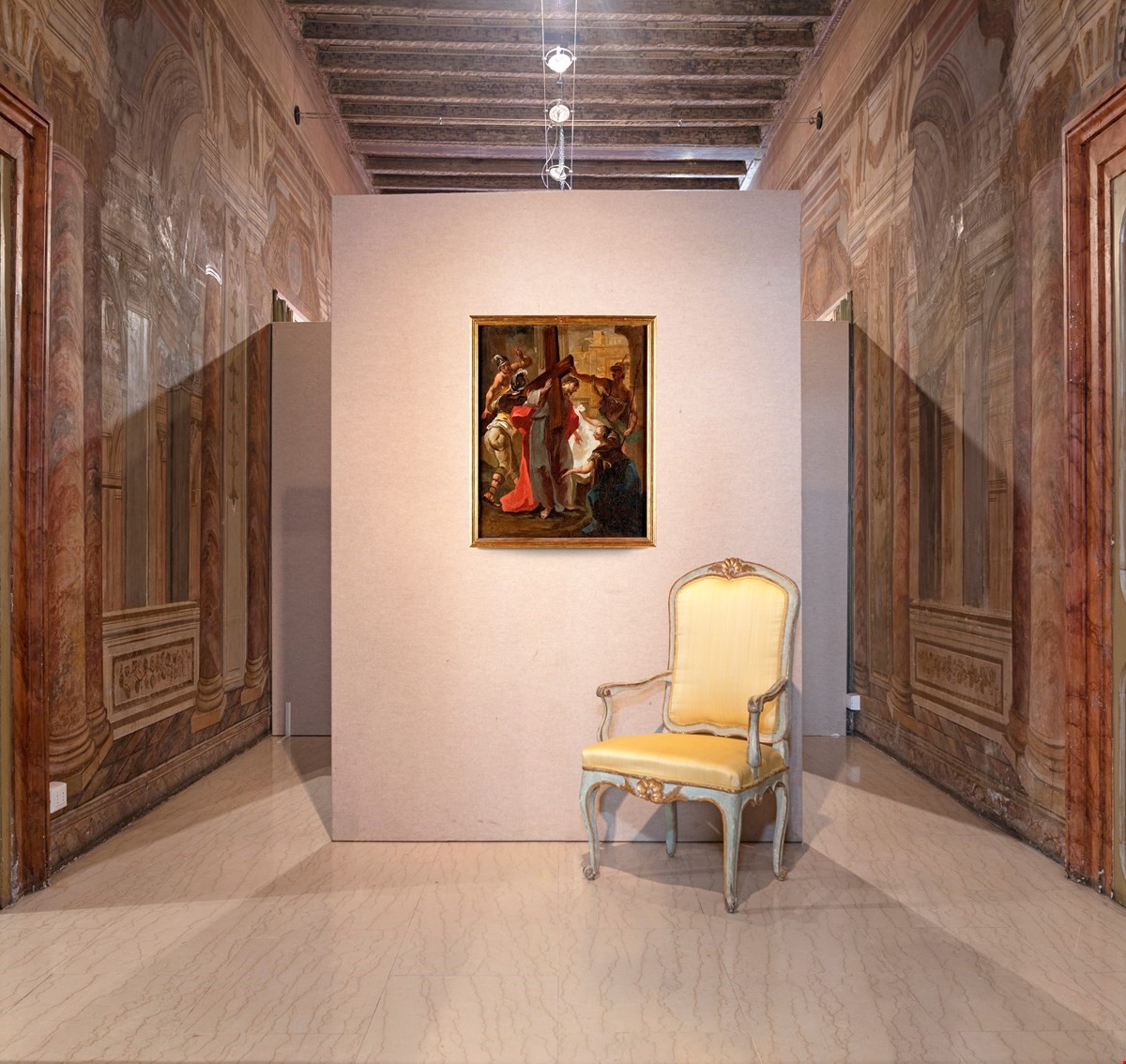 Scuola Veneta del XVIII Secolo - Gesù Cristo Caricato della Croce (stazione II della Via Crucis)
