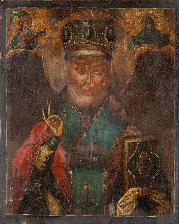 Iconografo russo del XIX secolo - San Nicola