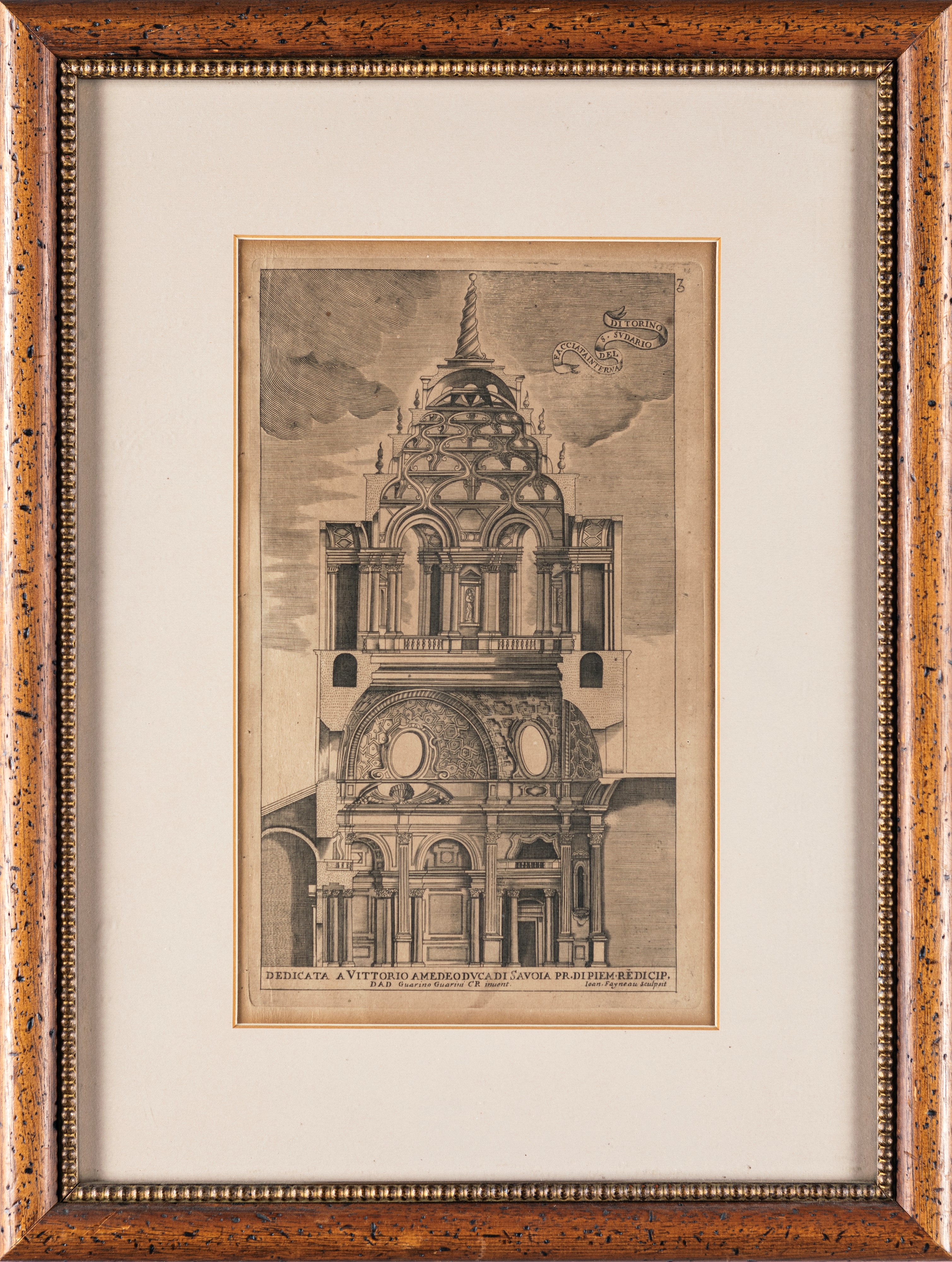 Spaccato della Cappella della SS. Sindone nel Duomo di Torino (Cattedrale di San Giovanni Battist...