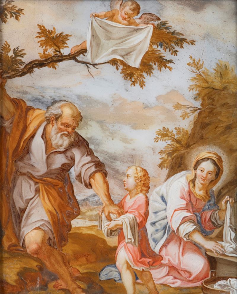 Pittore del XVIII Secolo - Sacra Famiglia