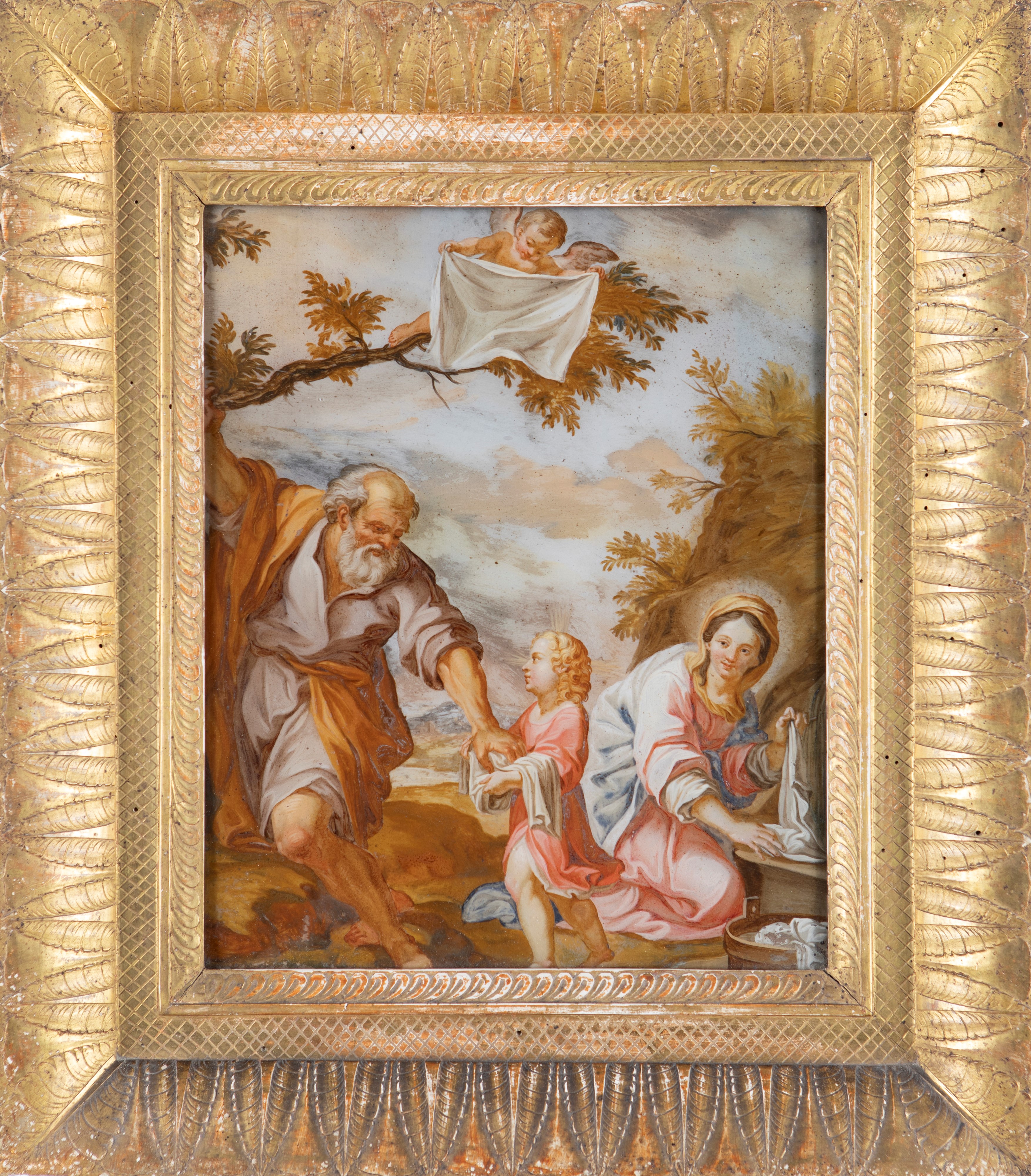 Pittore del XVIII Secolo - Sacra Famiglia