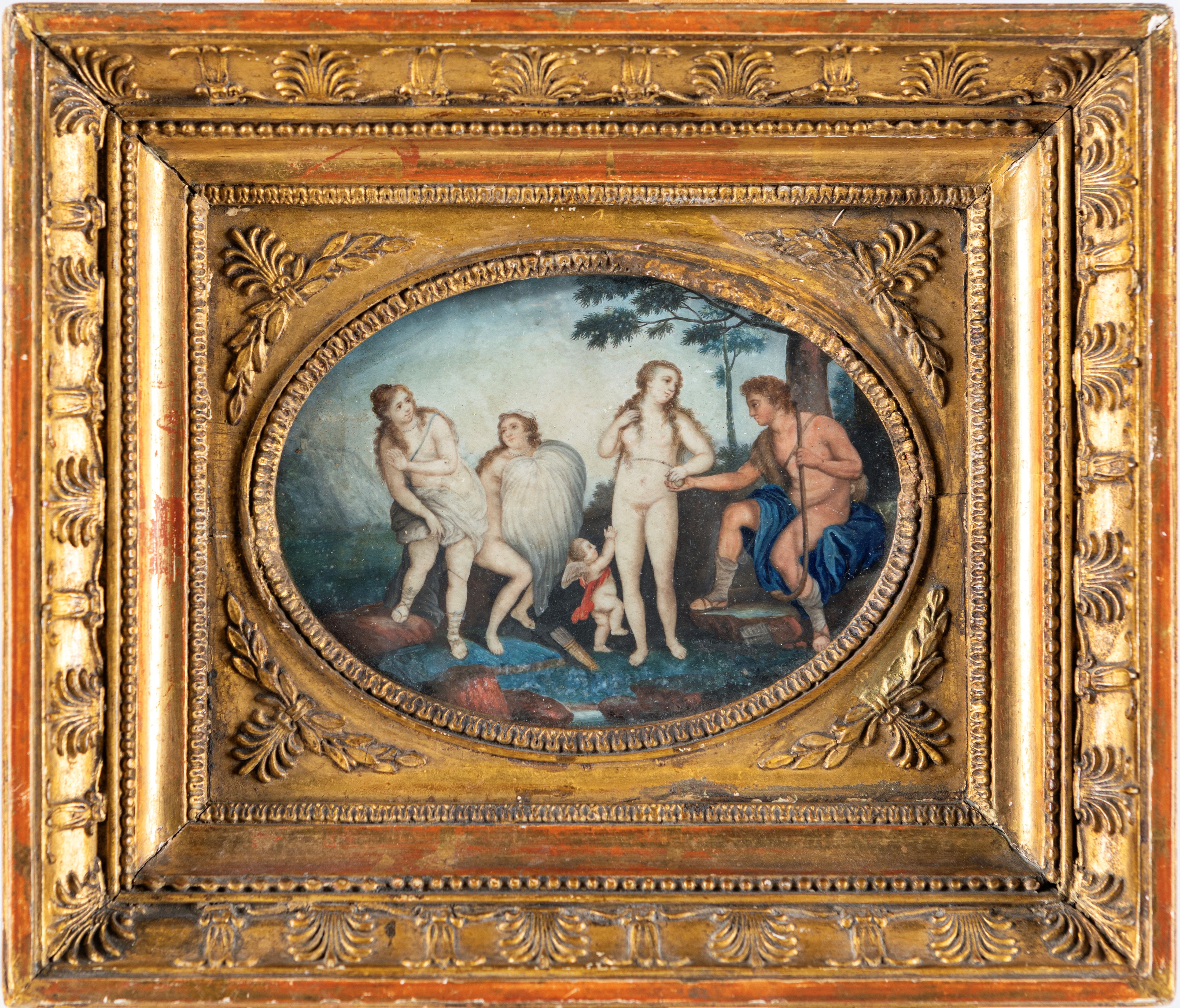 Miniaturista del XVIII Secolo - A) Giudizio di Paride B) Venere di Urbino (da Tiziano Vecellio)